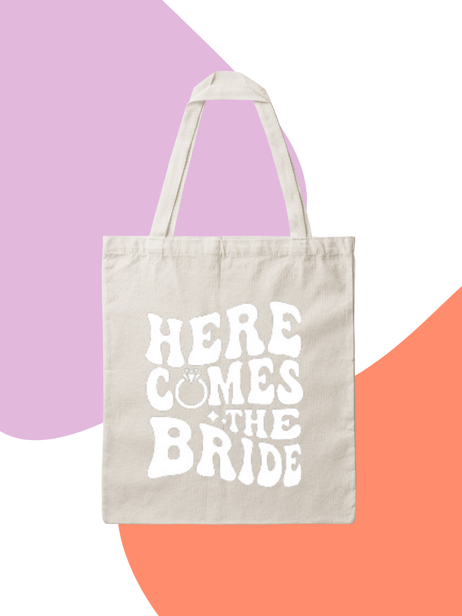 Totebag Here Comes the Bride